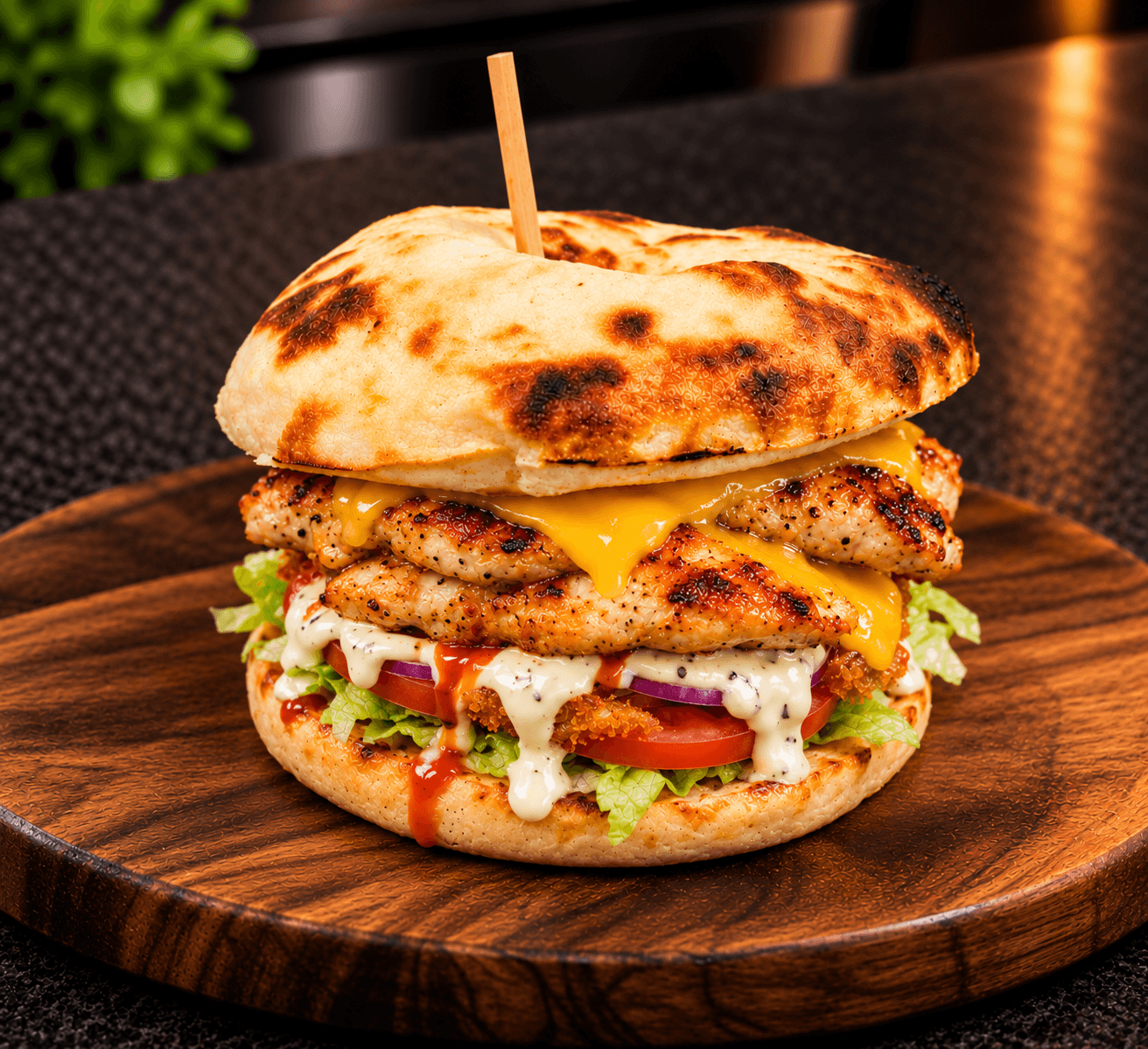 Burger poulet