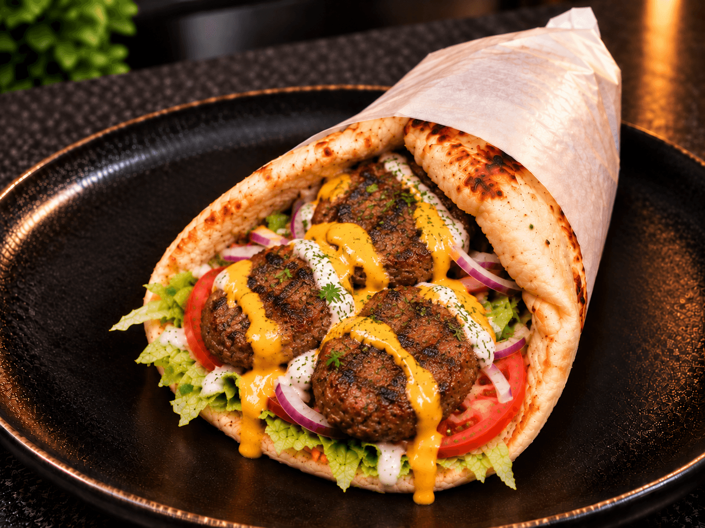 Maxi sandwich cheese naan köfte