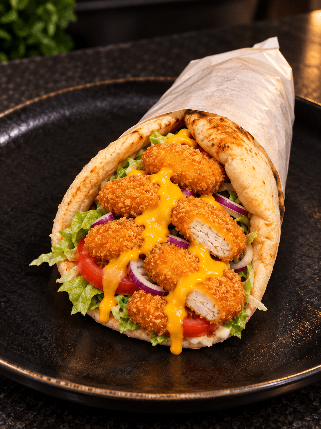 Menu étudiant cheese naan nuggets